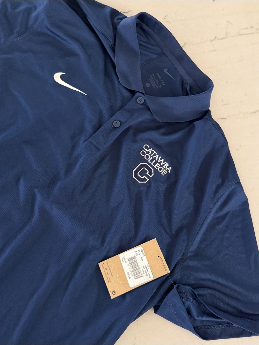 Nike Catawba College Polo Shirt Men’s Size XL Blue New NWT